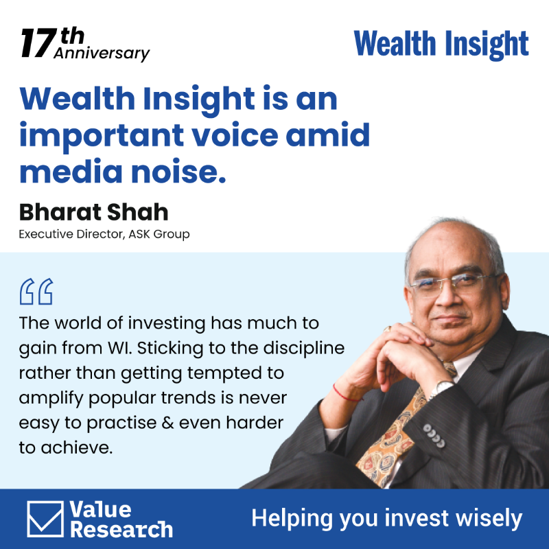 VRStocks's tweet photo. Words from the industry leaders.

Celebrating 17 years of Wealth Insight.
🎁Get 1-year subscription at ₹̷1̷5̷0̷0̷  ₹𝟮𝟵𝟵

Subscribe now – https://t.co/29r3YUnFDD
𝗕𝗲𝗰𝗼𝗺𝗲 𝗮 𝘀𝗺𝗮𝗿𝘁 𝘀𝘁𝗼𝗰𝗸 𝗶𝗻𝘃𝗲𝘀𝘁𝗼𝗿!