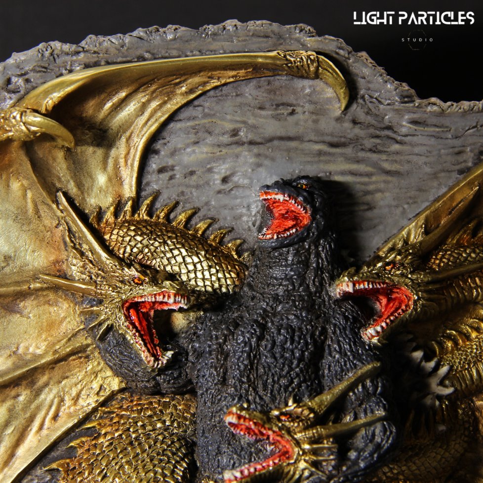 LightPartSt's tweet photo. [Personal Paint Work] GOWROW Godzilla VS King Ghidorah (1991) 

Painting this GK was really fun. Hope everyone like it~

Sculptor: GOWROW
Painter: @LightPartSt

#Godzilla  #ゴジラ #GOWROW #GodzillavsKingGhidorah #キングギドラ #ゴジラvsキングギドラ #ゴジラ1991 https://t.co/qyb8GH4qXN
