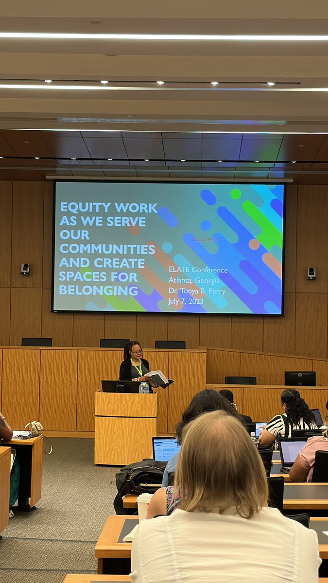 Friday plenary here at the ELATE conference! (ELA-teacher educators) #elate23 <a href="/ncte_elate/">ELATE</a> ✨