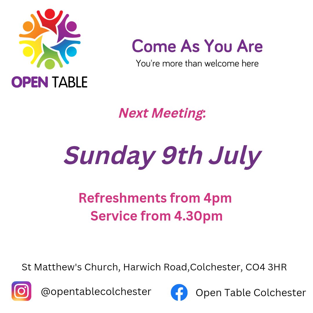 Join us this Sunday!