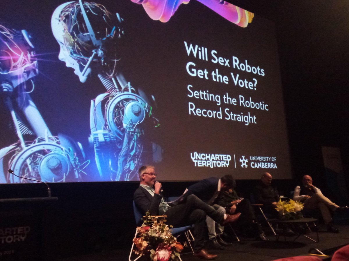 Excited to hear from tonight's panel on Will Sex Robots Get the Vote? @damith @UCSciTech @UniCanberra