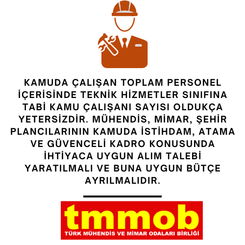 TMMOB1954's tweet photo. Kamuda çalışan mühendis, mimar ve şehir plancılarının daha iyi koşullarda çalışması, emeğinin karşılığını alması ve hak ettiği şekilde yaşayabilmesi için talepleri dikkate alınmak zorundadır. Sorunlarımızın aşılması için: https://t.co/s72ChxCxDt