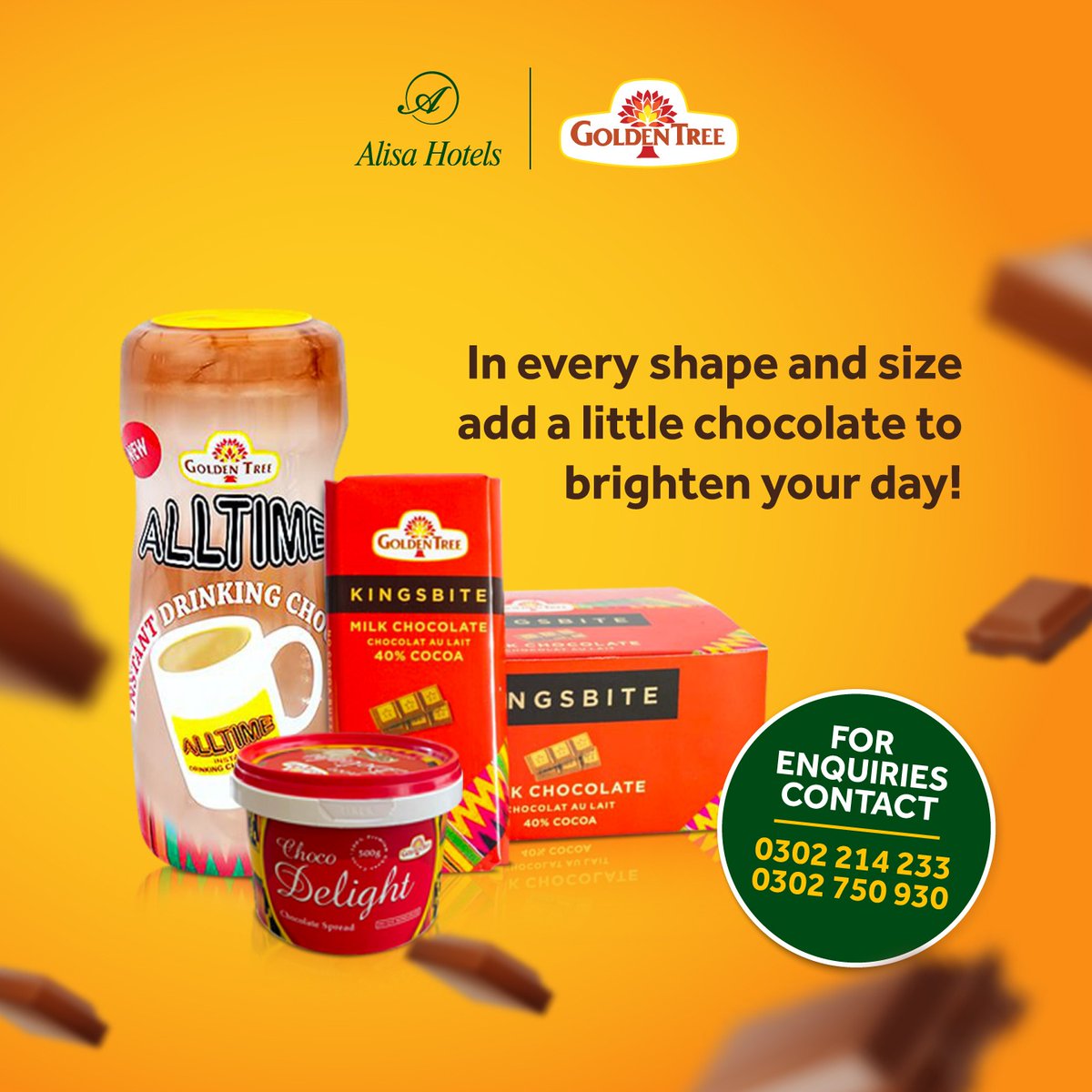 AlisaHotelGroup's tweet photo. Indulge in all your cravings! Experience World Chocolate Day the Alisa way!
#alisahotels #alisanorthridge #alisatema #noplacelikealisa #worldchocolateday #orderAlisa https://t.co/wqUC8fybTO