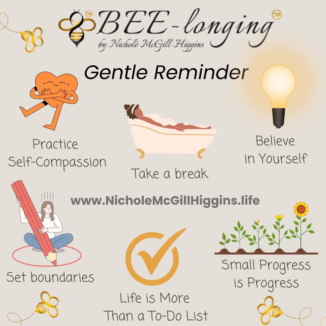 Gentle reminder #SelfCareFriday We are In a world where everything seems urgent; Where we prioritise the needs of our friends, family teams & organisations, let's not forget to take care of ourselves too☺️🌱 Here are some empowering reminders #Coaching #SelfCompassionJourne