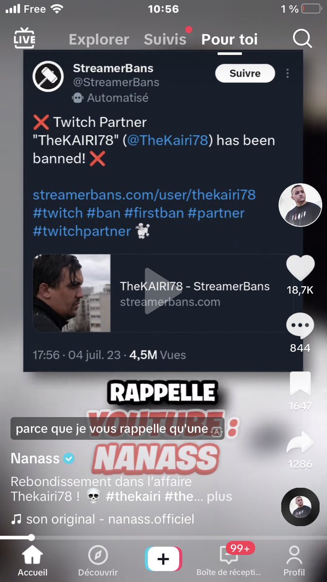 invd_youssef's tweet photo. Askip TheKAIRI78 c fait ban de twitch https://t.co/BpsiZV5rfj