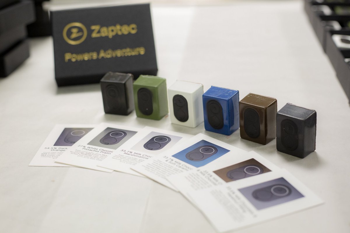 A while ago we created these custom electric car charger chocolates for @gozaptec Each different colour featured a different flavoured chocolate shell &amp; filling. #racingchocs #chocolate #zaptec #electriccar #charger #zaptecgo #tasty #yummy