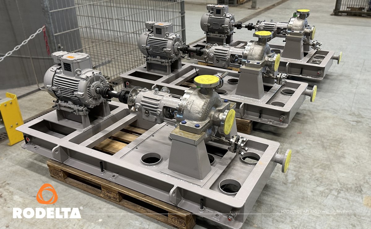 Rodelta_Pumps's tweet photo. Customer-designed HZC (OH2) API 610 pumps. Designed with very low NPSHr.  You can also download a GA drawing of your likely selection without registering. To keep your engineering on speed!!
HZC info : https://t.co/Qu0efiuh17
#engineering #testing #API610 #OH2 #NPSHr #GA_download https://t.co/0GtxpQBWuZ