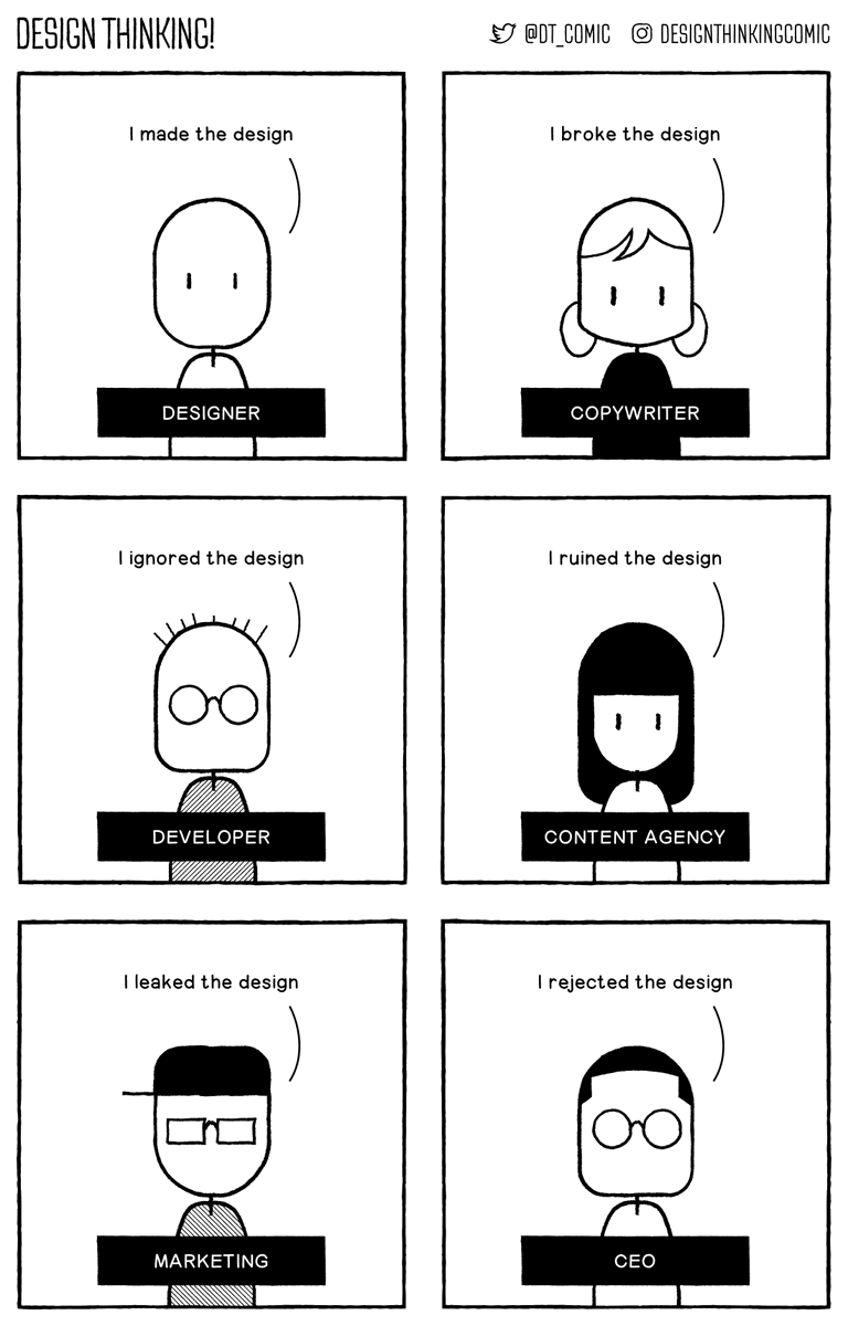 DT_comic's tweet photo. How the design process actually works. https://t.co/Am8kOwnnp5