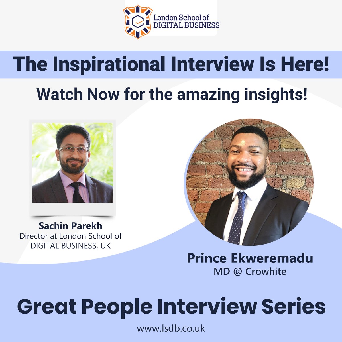 lsdbuk's tweet photo. The interview is finally here. Go watch it now at https://t.co/L9nQ5YBZ3w .
It was an amazing interview, touching on the important topic of recruitment and the involvement of technology in all of it.
#businessinterview #businesspodcast #blackownedbusiness #interview #gpis #lsdb https://t.co/PlbKNnRqRL