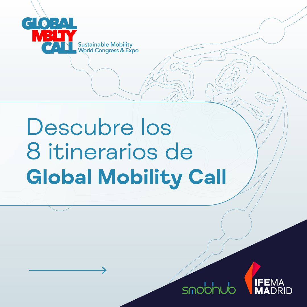 ¿Conoces los itinerarios de #GlobalMobilityCall? 🌎
Se trata de 8 itinerarios donde se liderarán los contenidos, retos y soluciones de la movilidad sostenible.
Desliza para conocer de qué trata cada uno 👇