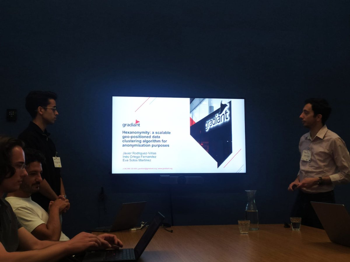 Gradiant's tweet photo. 😀En nuestro equipo hay gente muy 🔝 como Javier Rodríguez , Inés Ortega y Eva Sotos. Hoy, en el @IEEEEUROSP, uno de los principales foros de seguridad y privacidad presentaron su trabajo que describe un nuevo algoritmo de anonimización
#INFINITECH #ÉGIDA

#H2020 @CDTI_innovacion https://t.co/T5X6mIdvR7
