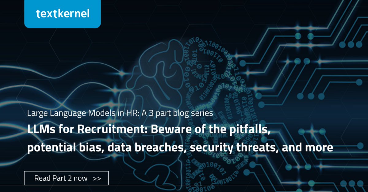 ChatGPT and Large Language Models hold immense potential to revolutionize the world of HR technology. But with great power comes great challenges. 
Uncover Seven crucial limitations and risks tied to the integration of LLMs in recruitment and HR software hubs.ly/Q01W-cZ30