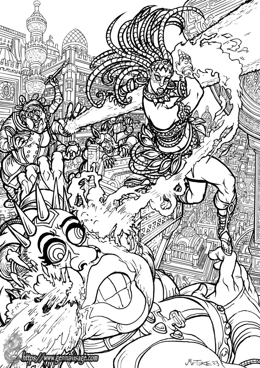 thomas_tuke's tweet photo. Rooftop Ghul Battle: Dakini Lust concept art https://t.co/dv37wfhf3T #adventure #babes #ghul #bellydancer #comicart #conceptart #dakini #CGUK #fantasyart #fantasyartwork #folklore #indiecomics #orientalart #tigress #genmavisage #mrtuke #comicsgate #thomastuke #lustofthedakini https://t.co/Iup4v0K7Em
