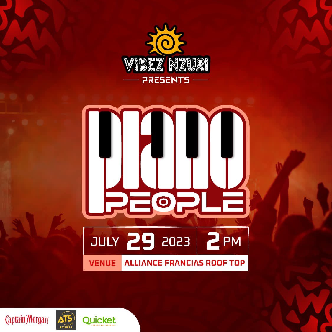 VibezNzuri's tweet photo. BREAKING; 🚨🚨29th July🚨🚨
Letsss goo🔥🔥🔥 
🎹🎹🎹 Piano People 🎹🎹🎹
🇺🇬 🇿🇦 🎹 to the world!!! 
 Come through lets turnup piano way!!!
📍 Alliance Française RoofTop

#vibeznzuri #pianopeople https://t.co/10UTXJbTH8