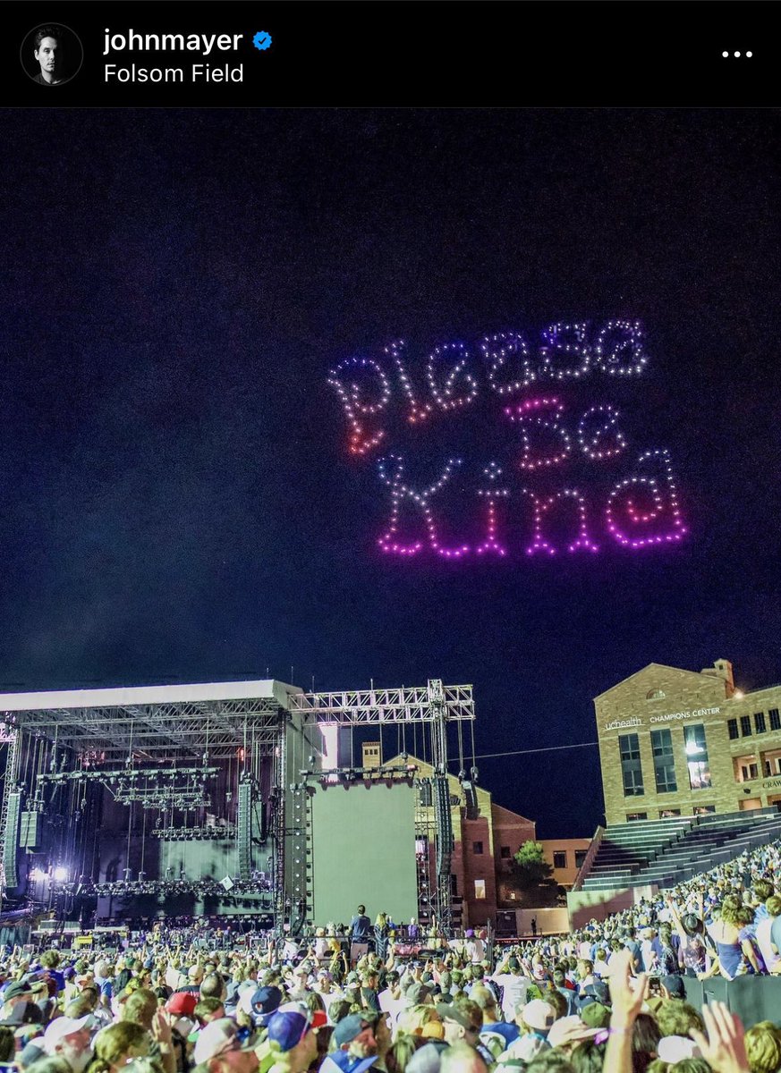 John Mayer shares photo saying “Please  Be Kind” from his show in Colorado ahead of the release of Taylor Swift’s “Speak Now (Taylor’s Version)”.