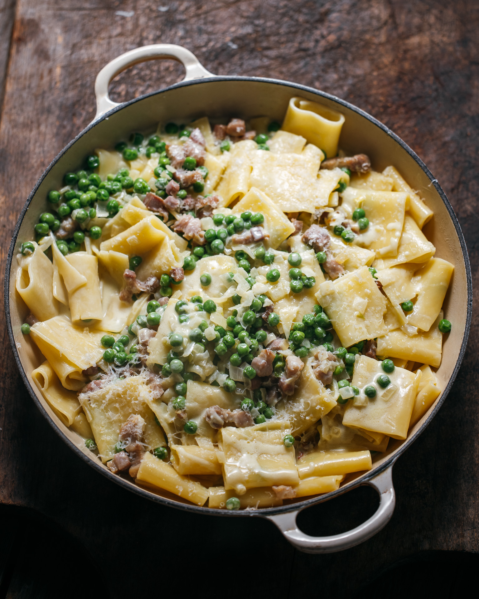 Adam Liaw on X: con Don\'t panna. ✌️ piselli, Paccheri the is for bacon the judge e cream. me dinner. parmagiano homemade. https://t.co/uv4N0qCGga\