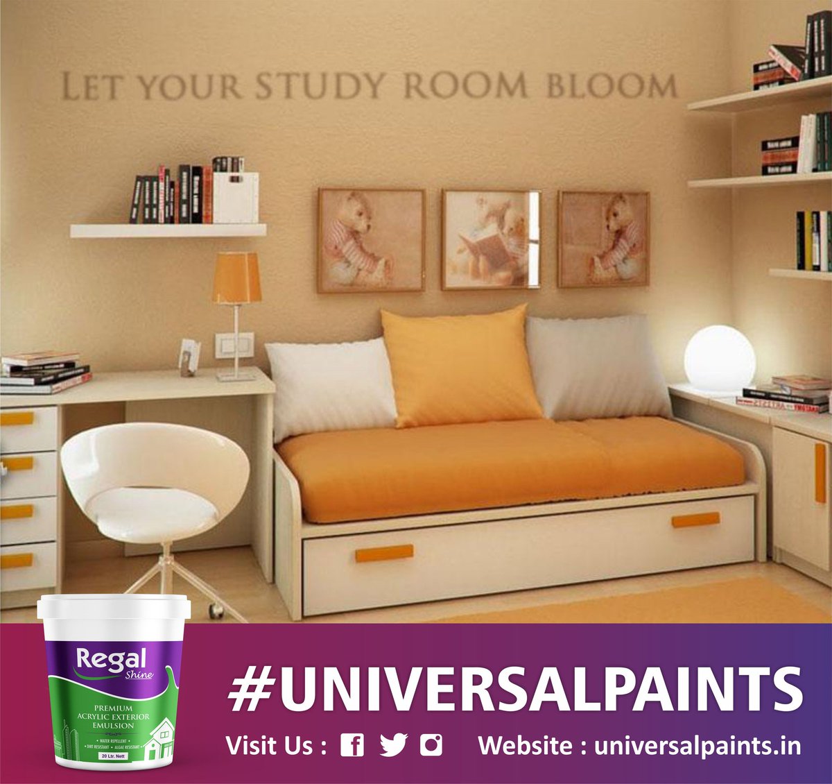 PaintsUniversal's tweet photo. " Let Your Study Room Bloom "
@universalpaints18 
.
.
.
 #decorativeitem #paintsdoitbest #painterlyphotography #decorativescreens #decorativeideas https://t.co/5GUB2KkCKL