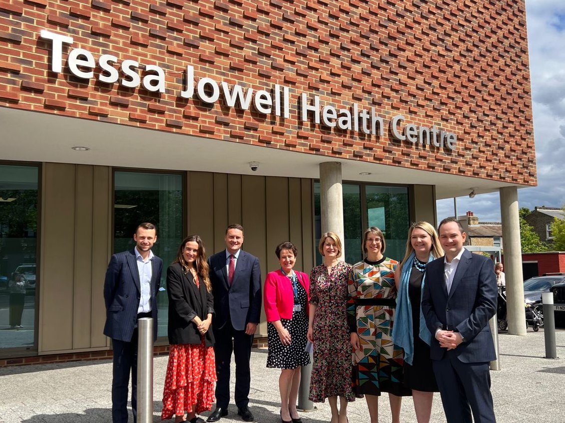 NHSLIFT's tweet photo. Special day welcoming @helenhayes_ and @iamjessmills to officially open the Tessa Jowell Health with @wesstreeting . The building is an outstanding legacy to Dame Tessa and shows how the @NHSLIFT model, with our valued partners @CHP_estates @NHSSELondon, delivers for communities. https://t.co/80Y0JMvCio