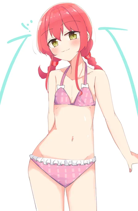 水着おさげ喜多郁代ちゃん… #ぼっち・ざ・ろっく
