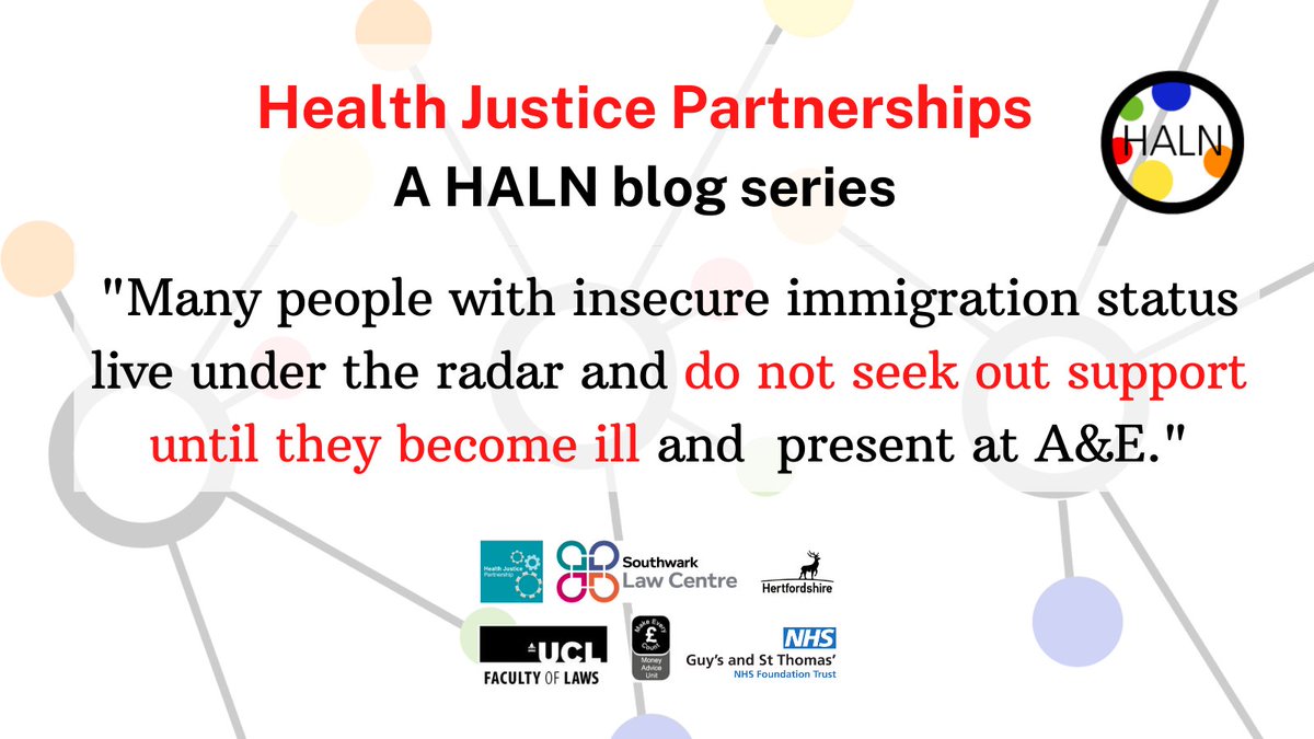 Health Anchors Learning Network (@haln_uk) on Twitter photo #HealthJustice partnerships make a huge difference in people’s lives and combat #healthinequality.
To read about how <a href="/GSTTnhs/">Guy's and St Thomas'</a> and <a href="/SouthwarkLawCen/">Southwark Law Centre</a> have successfully worked together to support homeless hospital patients, see our latest blog:
haln.org.uk/blog/legal-adv… #HealthJustice partnerships make a huge difference in people’s lives and combat #healthinequality.
To read about how <a href="/GSTTnhs/">Guy's and St Thomas'</a> and <a href="/SouthwarkLawCen/">Southwark Law Centre</a> have successfully worked together to support homeless hospital patients, see our latest blog:
haln.org.uk/blog/legal-adv…