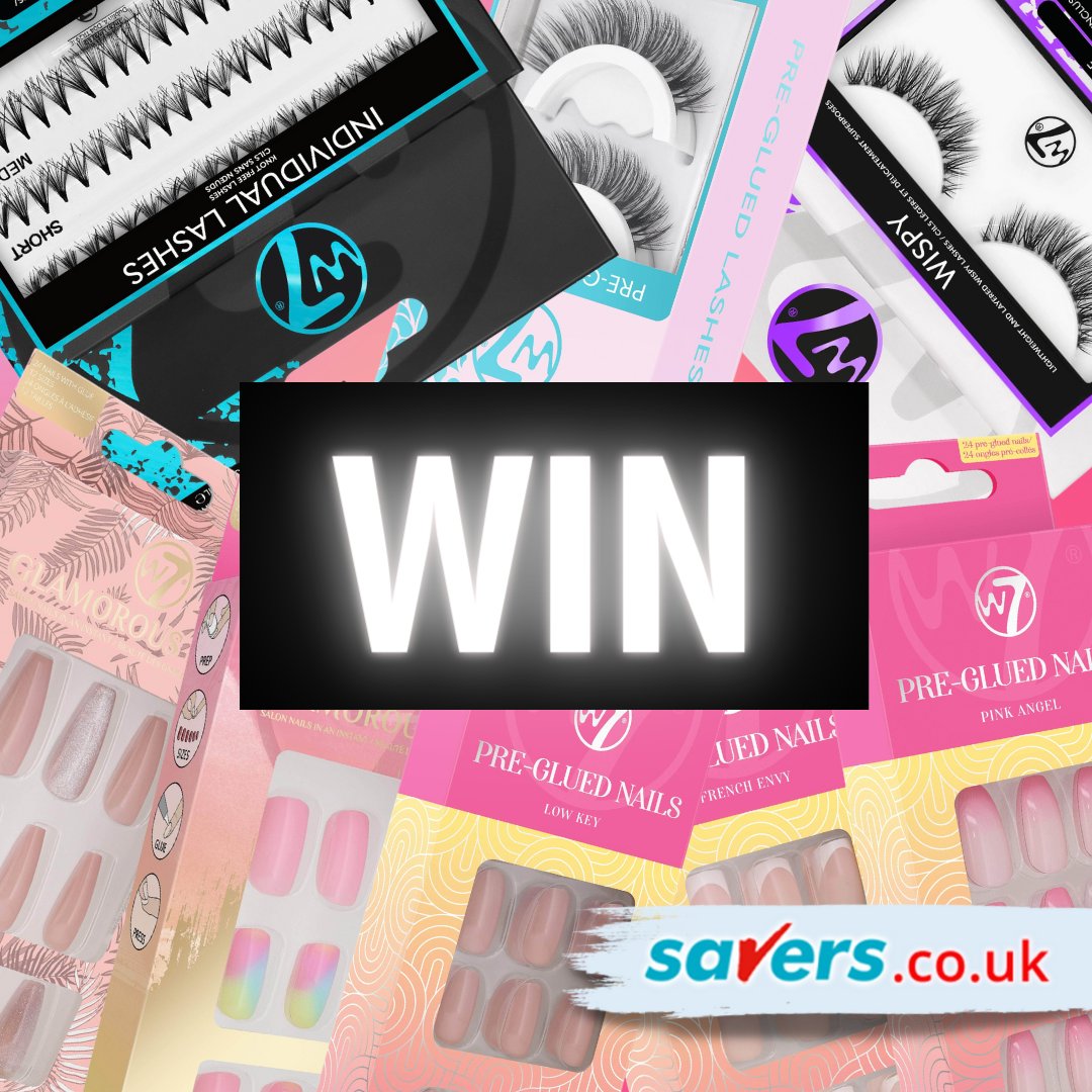 We're giving you the chance to #WIN a W7 nail and lashes bundle! 💅

To enter simply RT & FOLLOW @SaversHB 

UK only. Ends 11/07/2023. T&C’s apply.  bit.ly/3hic1ik #competition #ukgiveaway