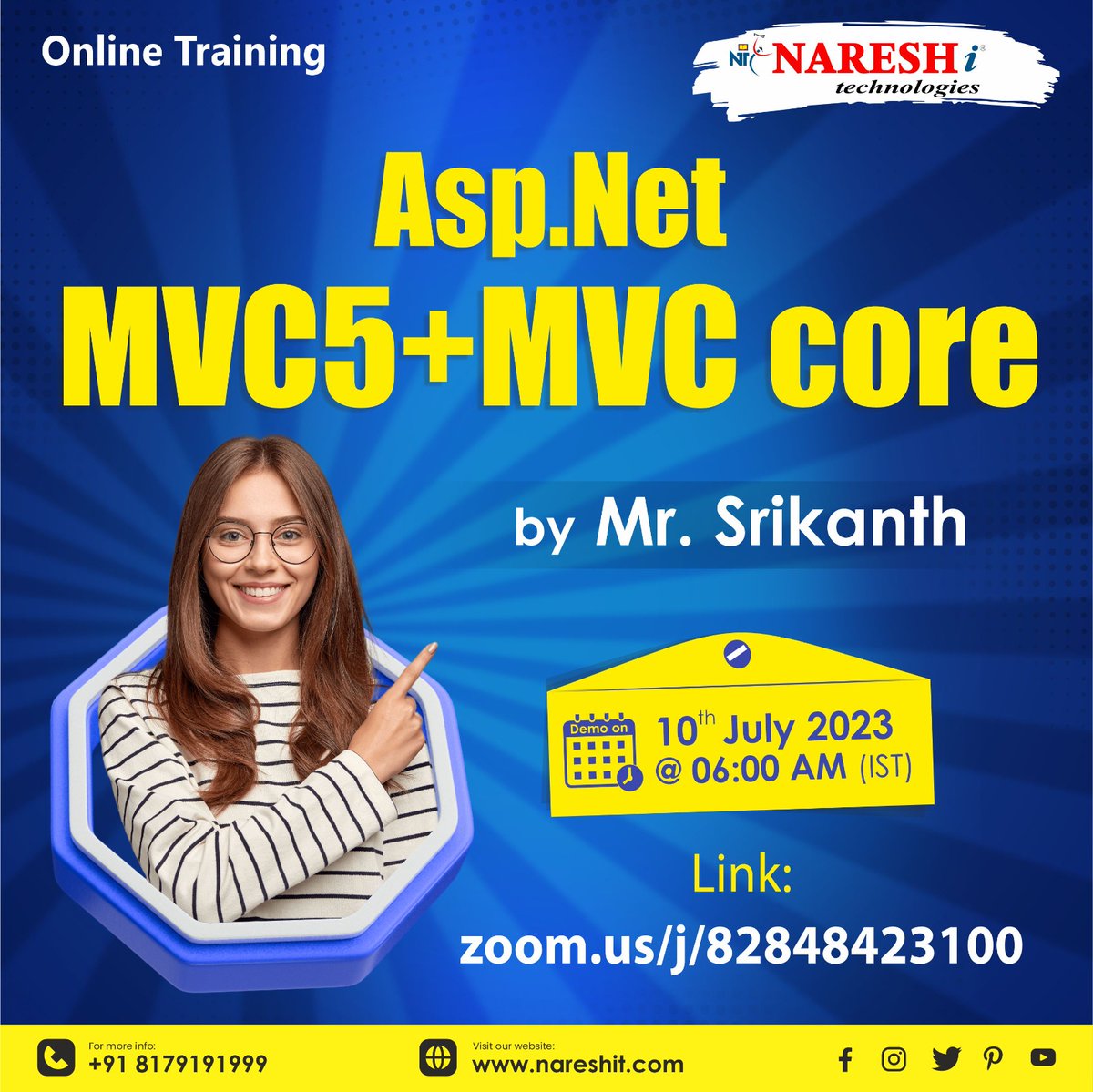 NItTejaswini's tweet image. 🛑Free Demo🛑
✍️Enroll Now: bit.ly/437z44R
👉Attend Free Demo On ASP. Net MVC 5 + MVC Core by Mr. Srikanth.
📅Demo On: 10th July @ 6:00 AM (IST)

#Csharpedotnet #dotnet #webservices #learning #onlinetraining #education #software