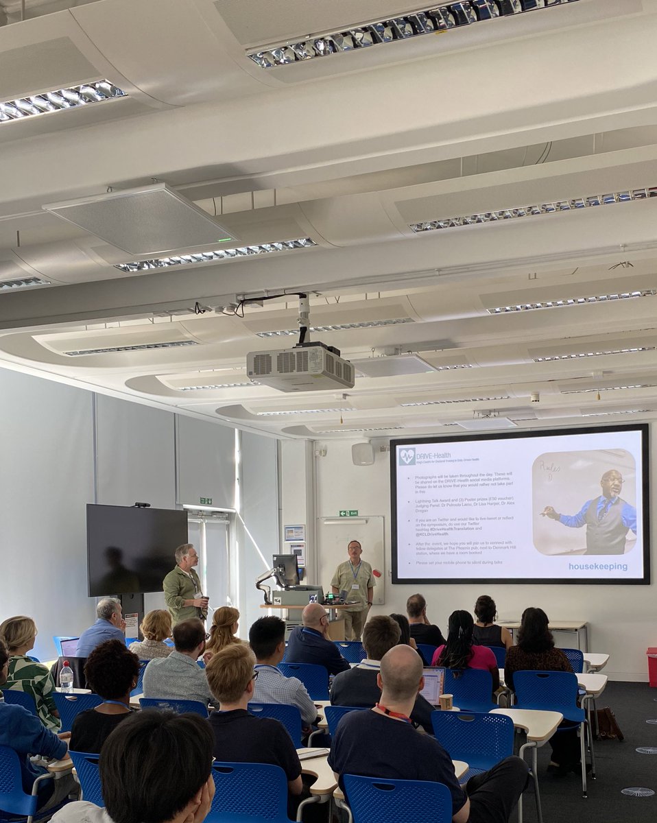 Great start to the symposium today <a href="/SGDPCentreKCL/">SGDP Centre KCL</a> opened by directors <a href="/richdobson/">Richard Dobson</a> &amp; <a href="/VasaCurcin/">Vasa Curcin</a>