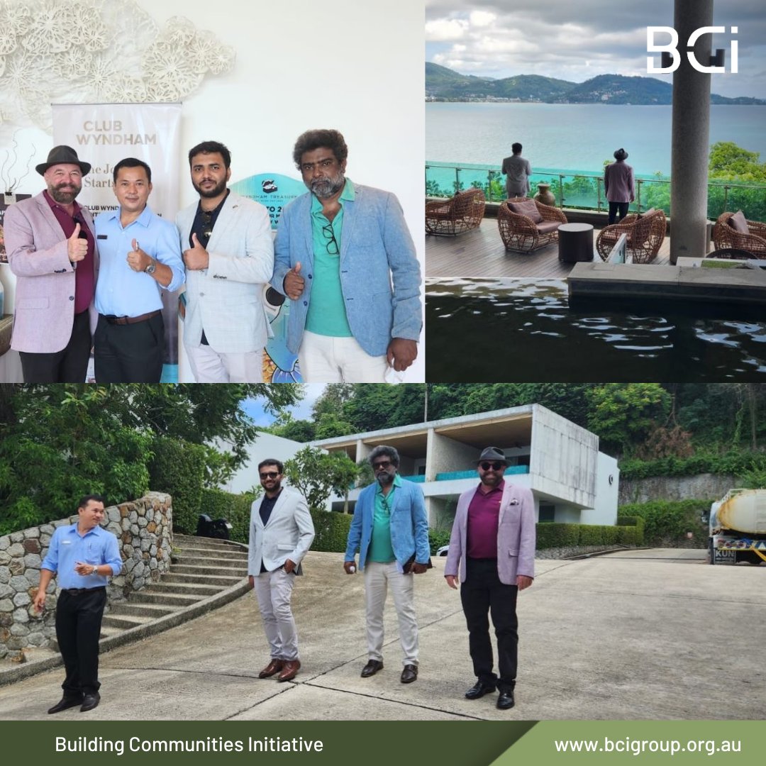 BuildingCo52447's tweet photo. ๐ Kill the Monday Blues! ๐
Our CEO, Mr Ashley Peverett, our In-House Counsel, Mr Arjun Indran Maroli, and Senior Relationship Manager, Mr Ravi Prakash J, visited Wyndham Grand Phuket Kalim Bay in Thailand
#BCI #BuildingCommunitiesInitiative #Wyndham #PhuketResort #Thailand https://t.co/0HNAzqwKlY