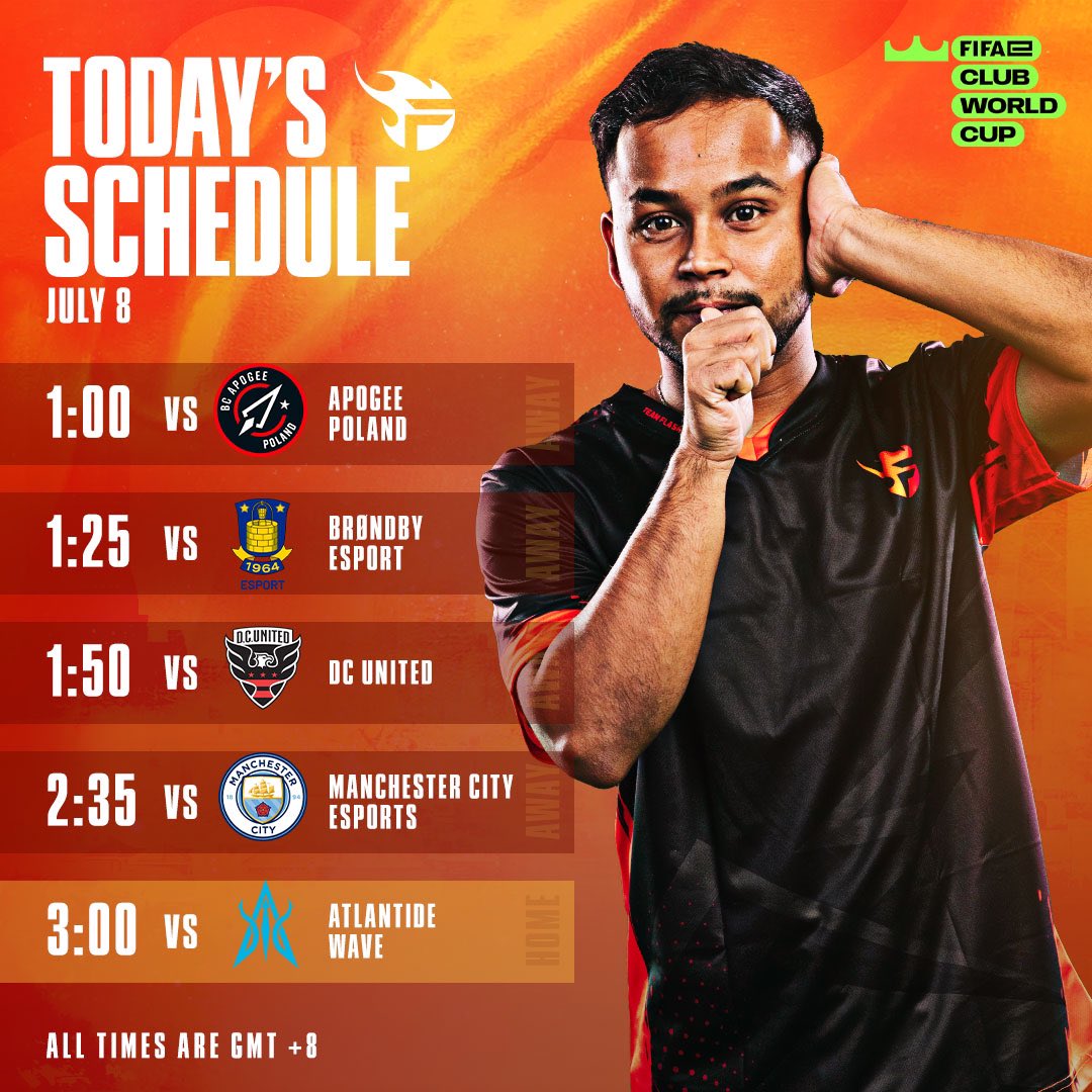 teamflash_gg's tweet image. It's day two of group stages in FIFAe Club World Cup! We're refreshed after a night of rest and ready to fight 💪

Watch and support our boys live on stream at our Facebook page tonight!🔥🔥

#TeamFlash 
#MakingGamersHeroes 
#FIFAe #FeCWC