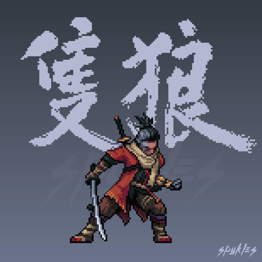 VideoArtGame's tweet photo. Pixel art | Sekiro: Shadows Die Twice

Artist: @SpyklesArt https://t.co/cZyrWG6kba