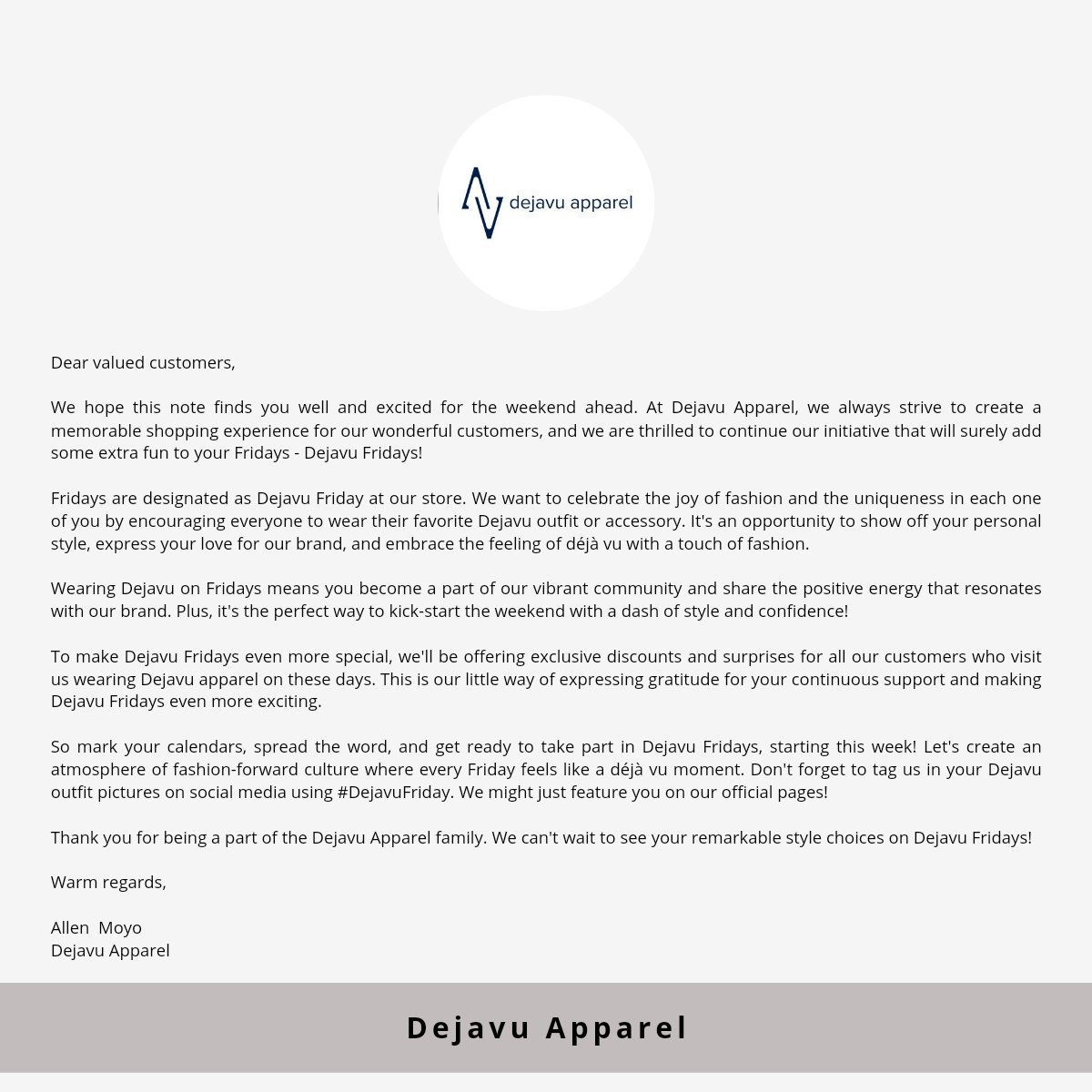 Hie Twitter Fam, if you're new to our page allow us to introduce you to Dejavu Fridays💜🌍

#DejavuFridays
#FreeYourself
#streetwear