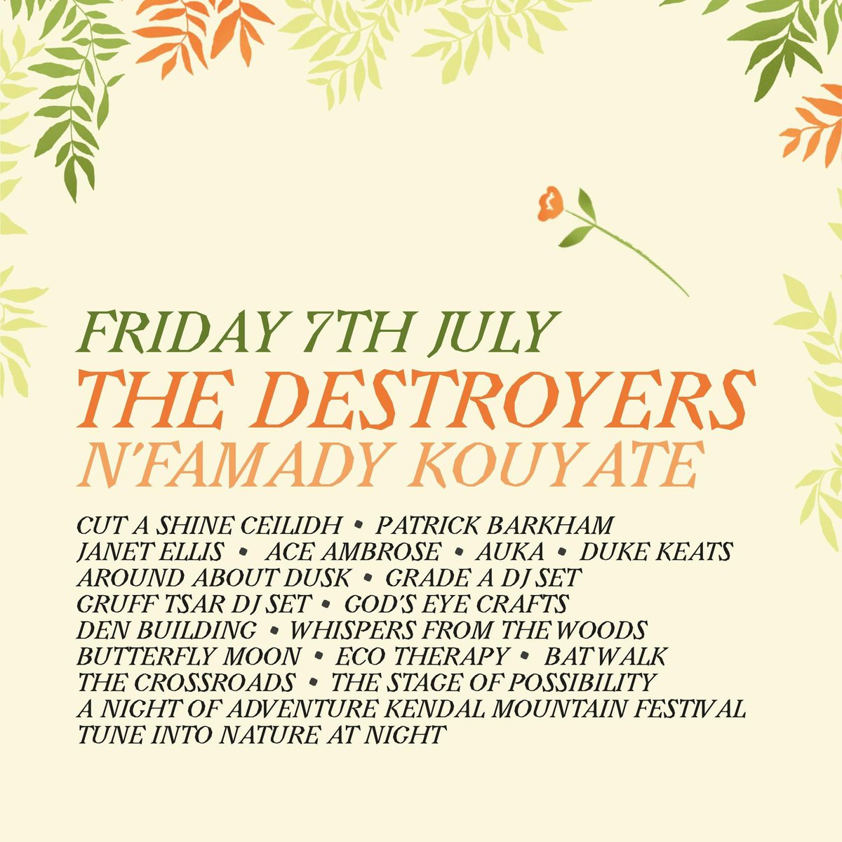 ☀️ The sun is shining &amp; we’re excited to be at @Timberfest today!

👉 Catch us on the Main Stage 
@9.30pm for a right old shindig &amp; have a great festy!

(And if you can’t make it it’s also #bandcampfriday today, so head on over to destroyershq.bandcamp.com/music &amp; keep your ears happy!)