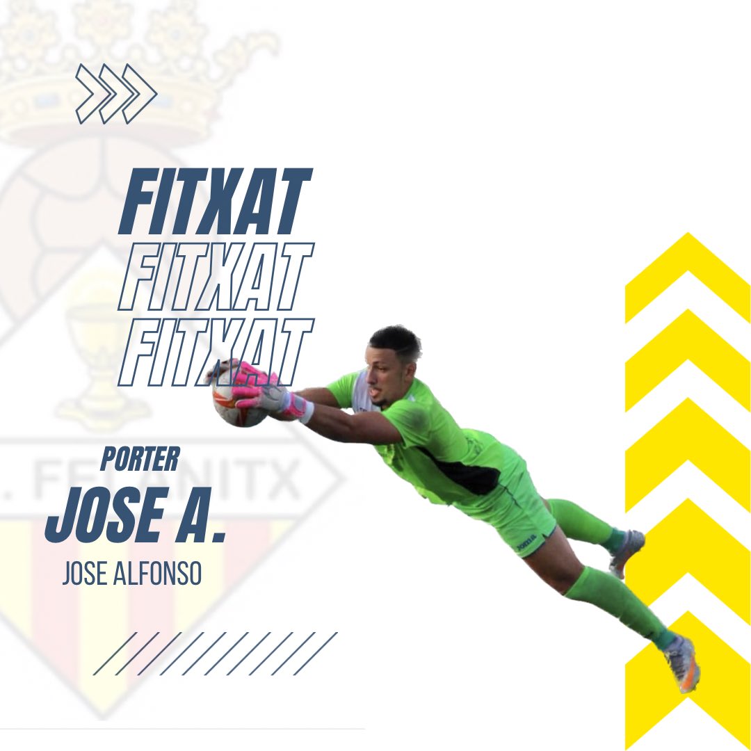 cefelanitx's tweet photo. 𝗙𝗜𝗧𝗫𝗔𝗧𝗚𝗘!
🤩 Arriba el tercer fitxatge del nou projecte.
Anteriorment ja va estar 2 temporades al nostre club
👉 Jose Alfonso
🧤 Porter que ja ens va deixar molt bones sensacions quant esteia al club.
#vamosfela #projecte2023/24 https://t.co/jT7wK1YawA