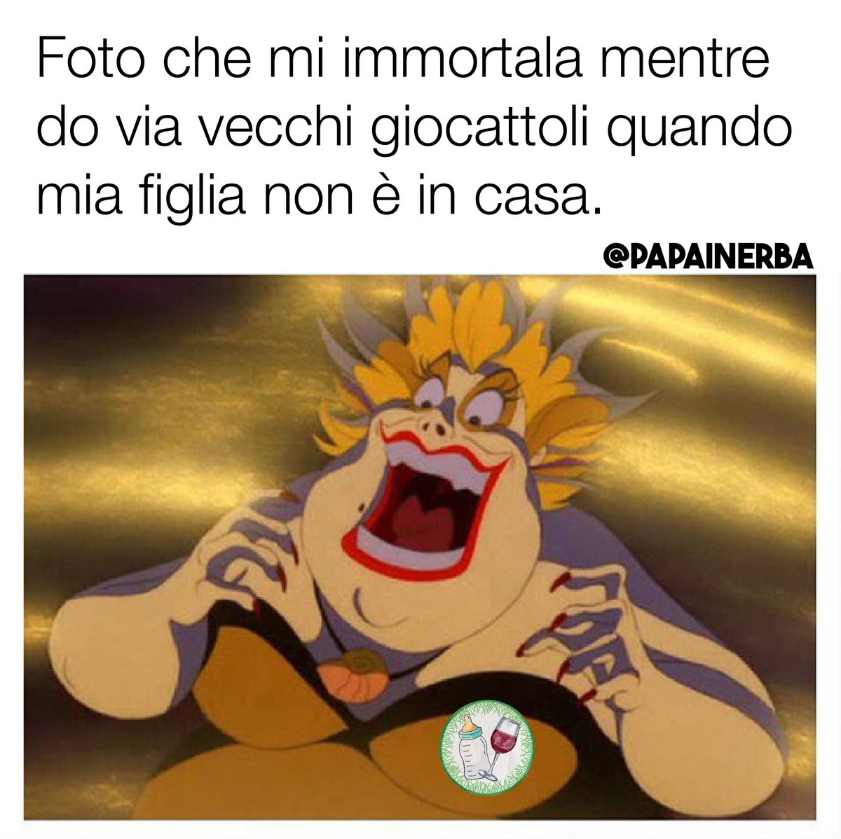 papainerba's tweet photo. Foto piuttosto accurata 😈😈😈
Voi l'avete mai fatto o sono malvagio io? 😂

#giocattoli #negoziodigiocattoli #bambini #mamma #famiglia #giochi #giochiperbambini #giochieducativi #meme #divertente #mammaefiglia #papà #genitori #stanchezza #figlia #figlio #risata... https://t.co/SdcMTGR2jG