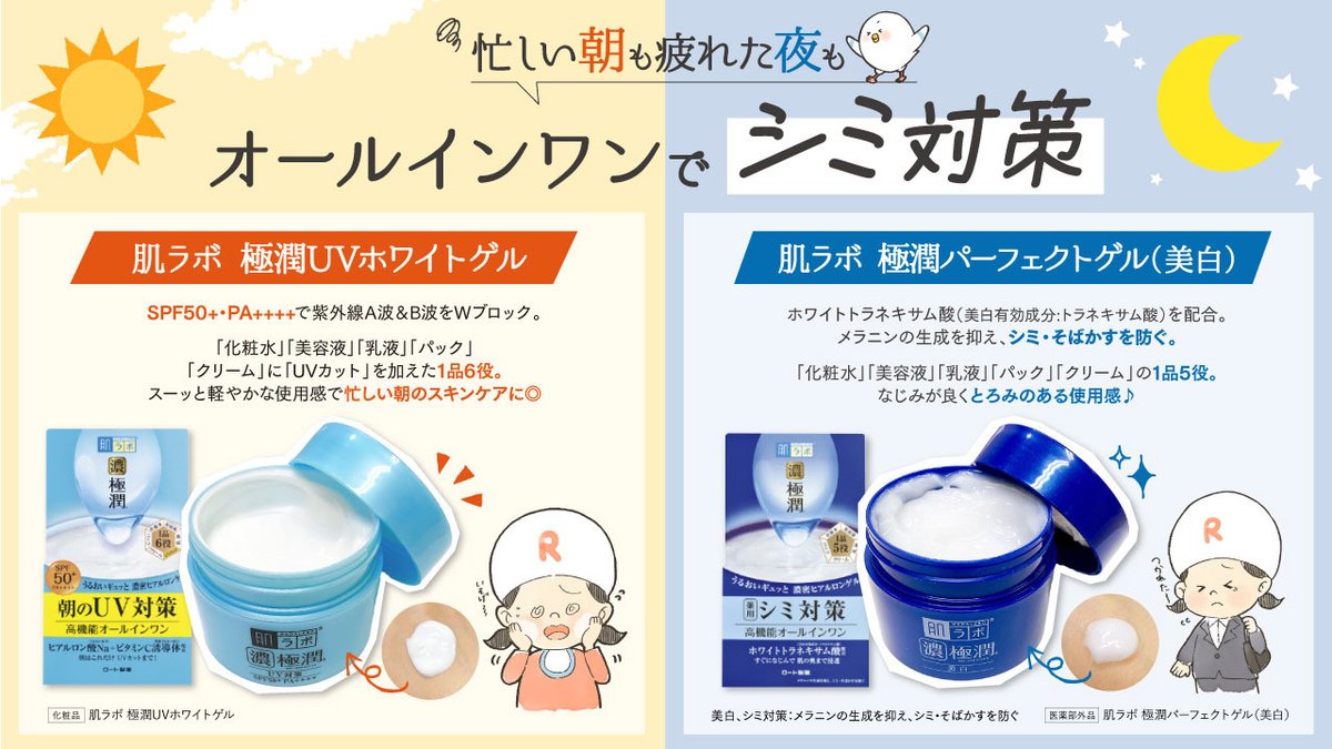 スキンケアはオールインワン派という方に！ シミ予防対策ができる肌 