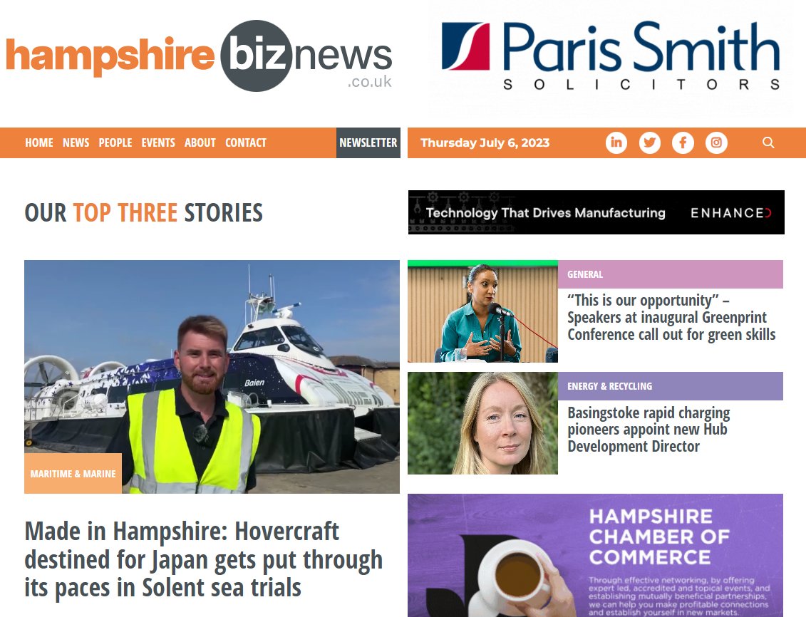 Hampshire Biz News (@biznewshants) on Twitter photo #Hampshire Biz News – All Hampshire, all business.
Keep reading this thread of today’s top three stories on hampshirebiznews.co.uk to get your hearty hit of Hampshire for today.
Powered by <a href="/TheBusinessMag/">@TheBusinessMag</a> #Hampshire Biz News – All Hampshire, all business.
Keep reading this thread of today’s top three stories on hampshirebiznews.co.uk to get your hearty hit of Hampshire for today.
Powered by <a href="/TheBusinessMag/">@TheBusinessMag</a>