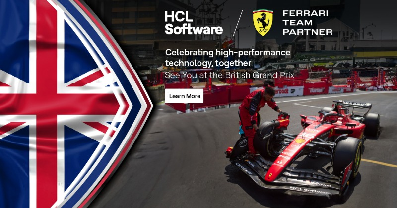 HCLSoftware's tweet photo. 🔥 Get ready for practice day! Proud partners of @ScuderiaFerrari, we're excited to witness high-speed battles and jaw-dropping overtakes. 🏎️💨 Join us in celebrating racing excellence and cheering for our team's pursuit of victory! 🚩🏆 #BritishGP #ScuderiaFerrari #DigitalPlus