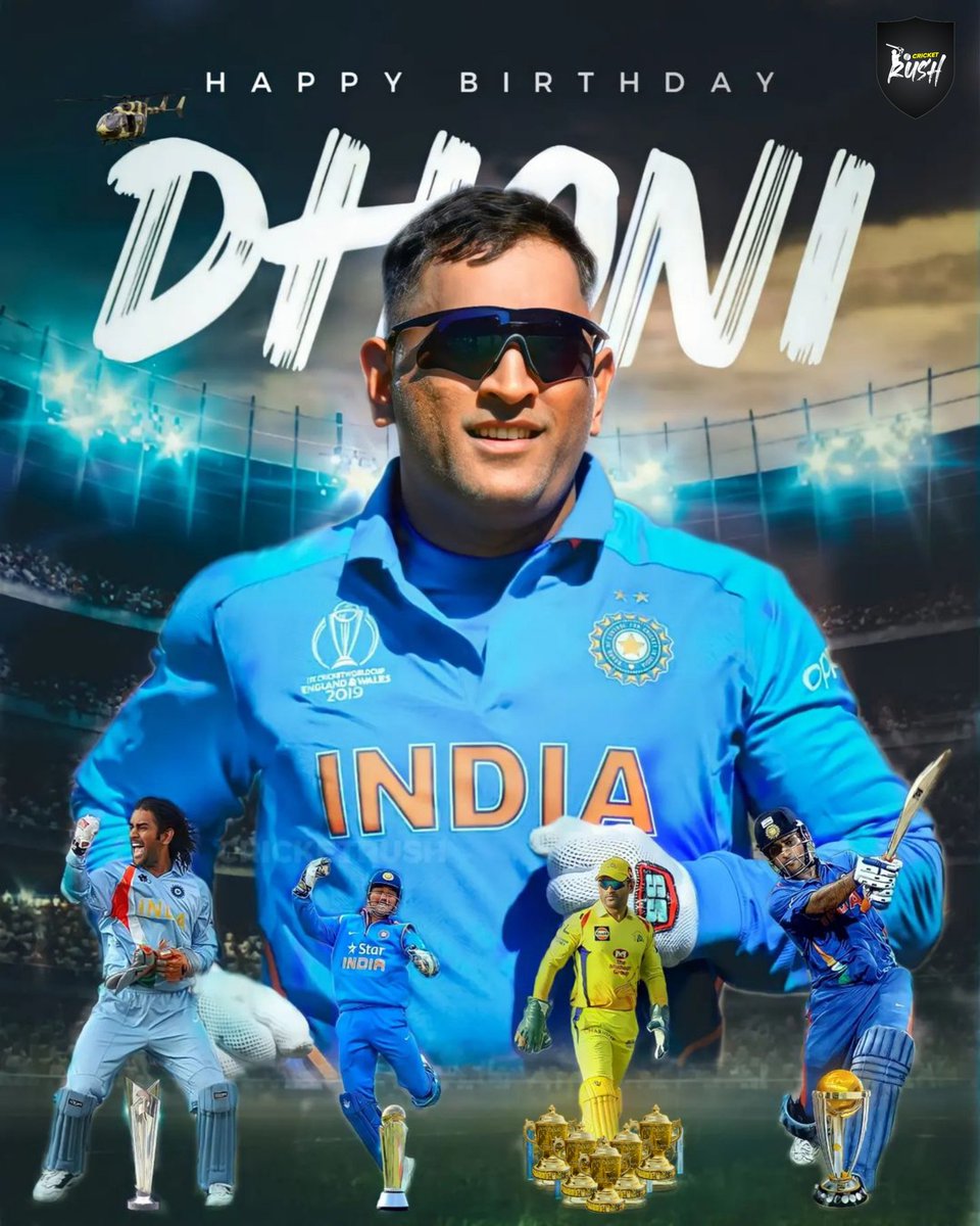 thecricketrush's tweet photo. Happy Birthday Ms Dhoni!🐐❤️

#MSDhoni𓃵 #MSDhoni #HappyBirthdayDhoni #HappyBirthdayMSDhoni #CSK #DhoniBirthday #mahendrasinghdhoni https://t.co/aZLk7B8mJk