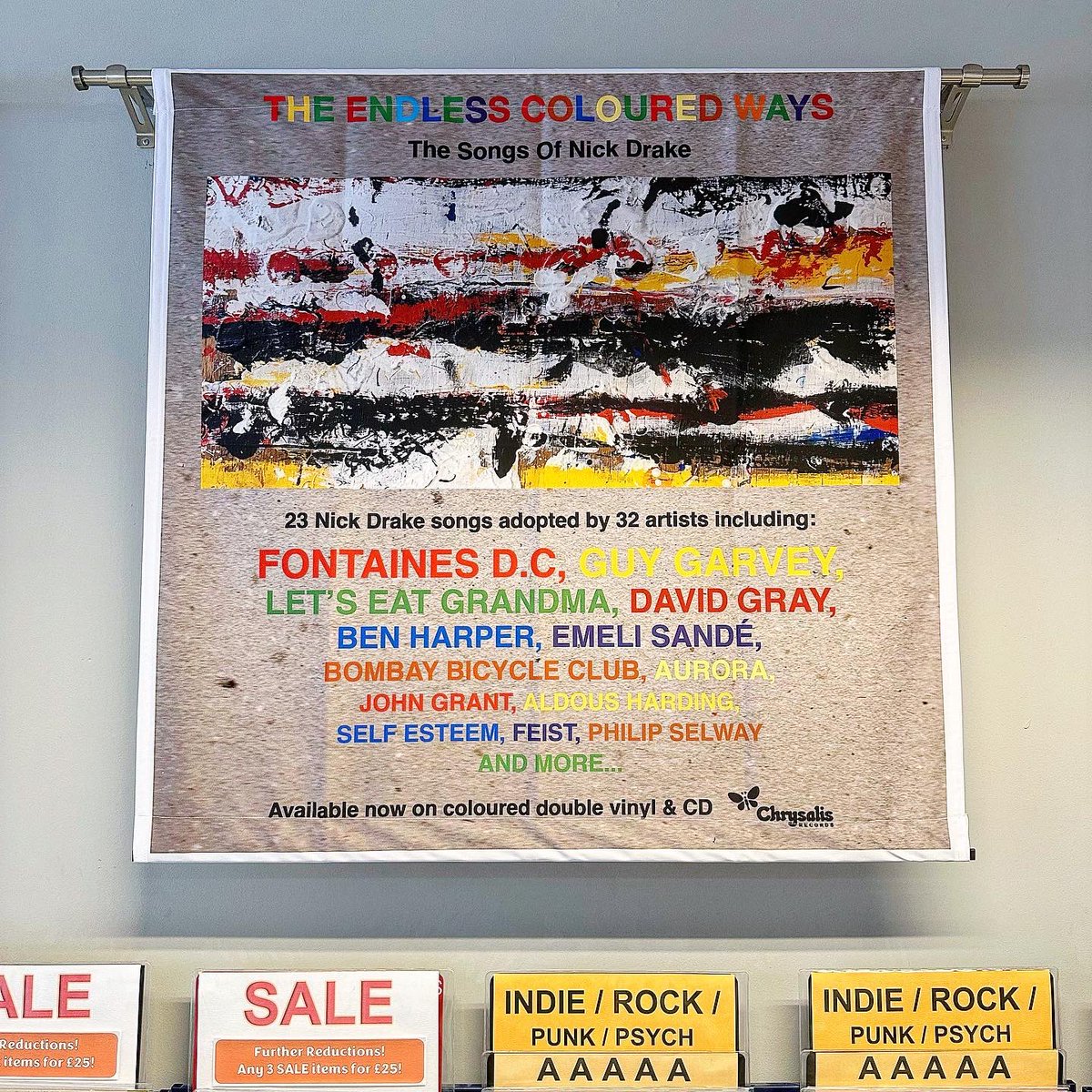 Various Artists - ‘The Endless Coloured Ways’ a collection of songs by legendary singer/songwriter, Nick Drake, performed and recorded by over 30 incredible artists.

piccadillyrecords.com/148275/Various…

<a href="/ChrysalisRecs/">Chrysalis Records</a> 

#NewMusicFriday #brandnewbanners