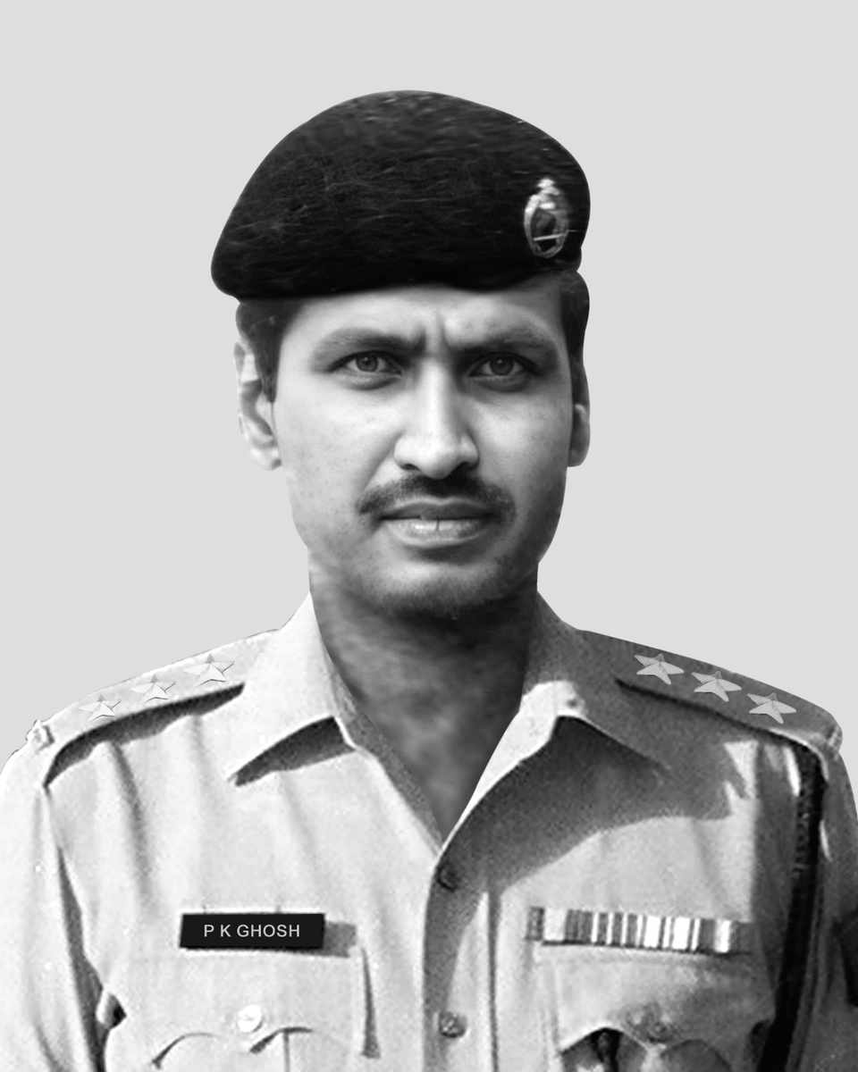 BSF_India's tweet photo. Director General & All Ranks of Border Security Force condole the passing of Sh Parimal Kumar Ghosh, DIG (Retd), and pay tributes to his stellar role in the 1971 Liberation War of Bangladesh.

Sh P K Ghosh joined Border Security Force in Aug 1970, (after having been commissioned into the Regiment of Artillery, Indian Army, in Feb 1965), and served in Jammu & Kashmir,Tripura, Meghalaya and all other North Eastern states. 

Sh P K Ghosh (operating under the name Captain Ali) played a significant role during the early stages of Bangladesh Liberation War and is credited with a number of operations that enabled the Mukti Bahini against the West Pakistani forces. He also served as a senior Diplomat in the Indian Embassy, Paris apart from serving in various parts of the country.

#JaiHind