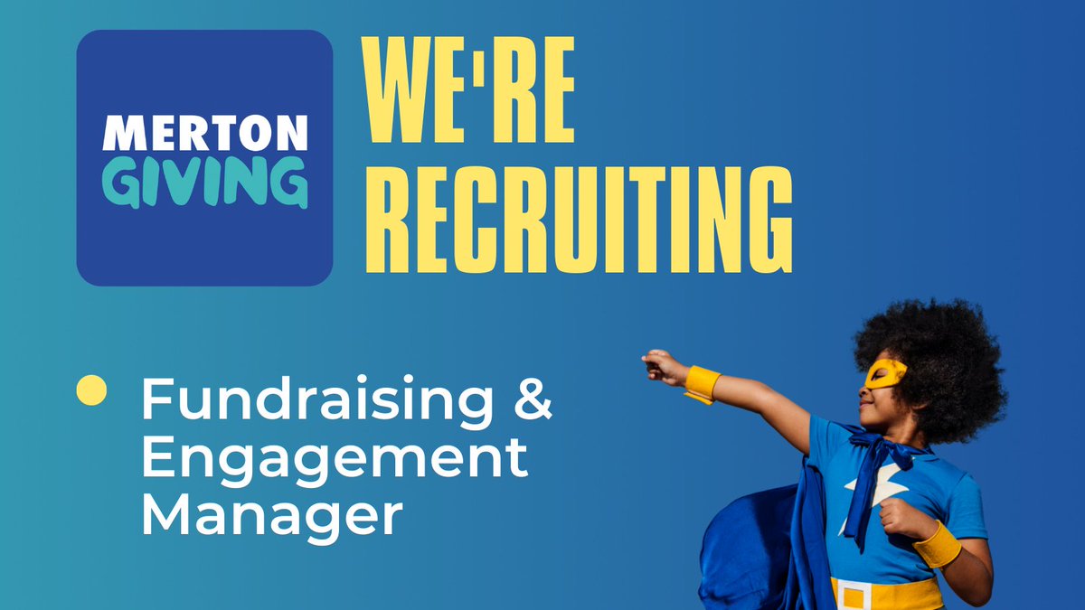 We are recruiting for a #parttime Fundraising and Engagement Manager
To find out more and make an application 👉🏽bit.ly/44eCdBc
#parttimejobs #flexiblejobs #Vacancies #Merton