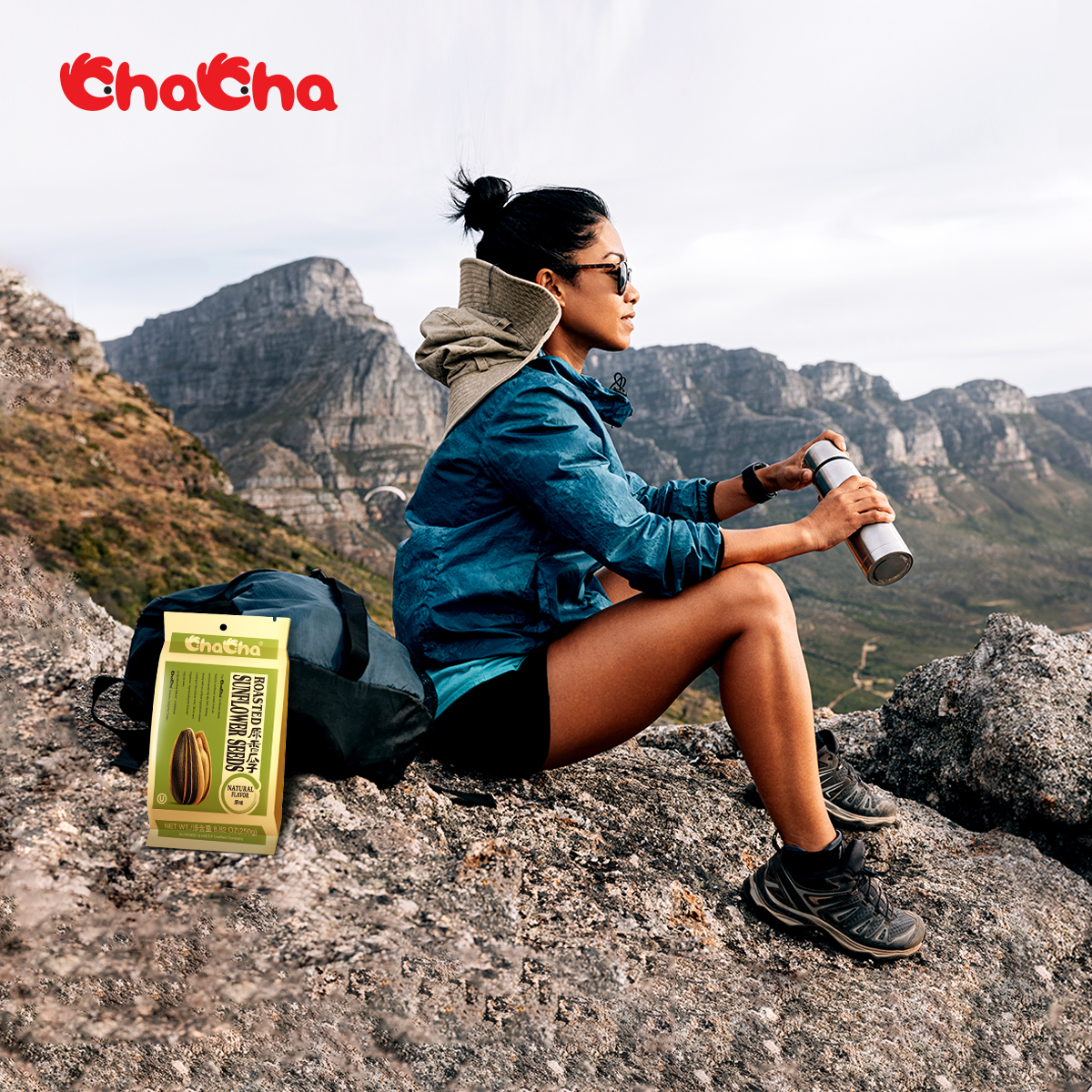 Elevate your road trip snacks with ChaCha Sunflower Seeds! Our convenient packaging and delicious flavor make them the perfect choice for snacking on the go. #ChaChaMoment