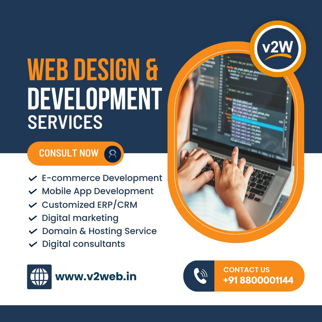 v2webhosting's tweet photo. Make your business shine on the web, A strategic approach to website design and development.
To know more call: +91-8800001144
Visit us: https://t.co/5fHu2I8WSF
.
.
#web_design #v2web #web_development #ecommerce_development #wordpress_development #digitalmarketing #domain https://t.co/06qDCfeR6q