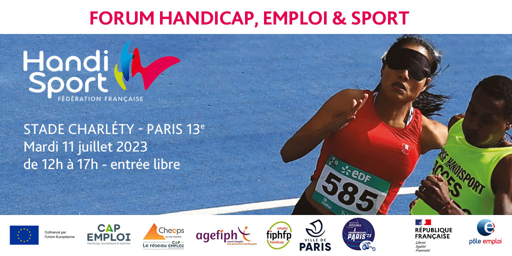 France Travail Île-de-France (@ftravail_idf) on Twitter photo #Agenda - Forum Emploi, Sport et #Handicap
Organisé par la <a href="/FFHandisport/">FFHandisport</a>, cet événement regroupera plus de 60 entreprises et des centaines d'offres d'#emploi
📆 11 juillet
📍 <a href="/stadecharlety/">Stade Charléty</a>
👉 plmpl.fr/c/1AANH
#RQTH #Agenda - Forum Emploi, Sport et #Handicap
Organisé par la <a href="/FFHandisport/">FFHandisport</a>, cet événement regroupera plus de 60 entreprises et des centaines d'offres d'#emploi
📆 11 juillet
📍 <a href="/stadecharlety/">Stade Charléty</a>
👉 plmpl.fr/c/1AANH
#RQTH