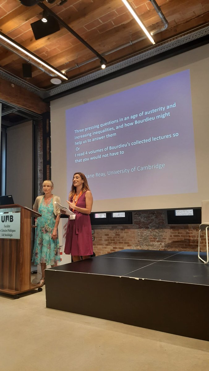 BSABourdieuSG's tweet photo. And now, the Closing Keynote by Prof. Diane Reay: 

"Three pressing questions in an age of austerity and increasing inequalities, and how Bourdieu might help us to answer them

Or 

I read 4 volumes of Bourdieu’s collected lectures so that you would not have to" #Bourdieu2023 https://t.co/IOcMRZ6dWD