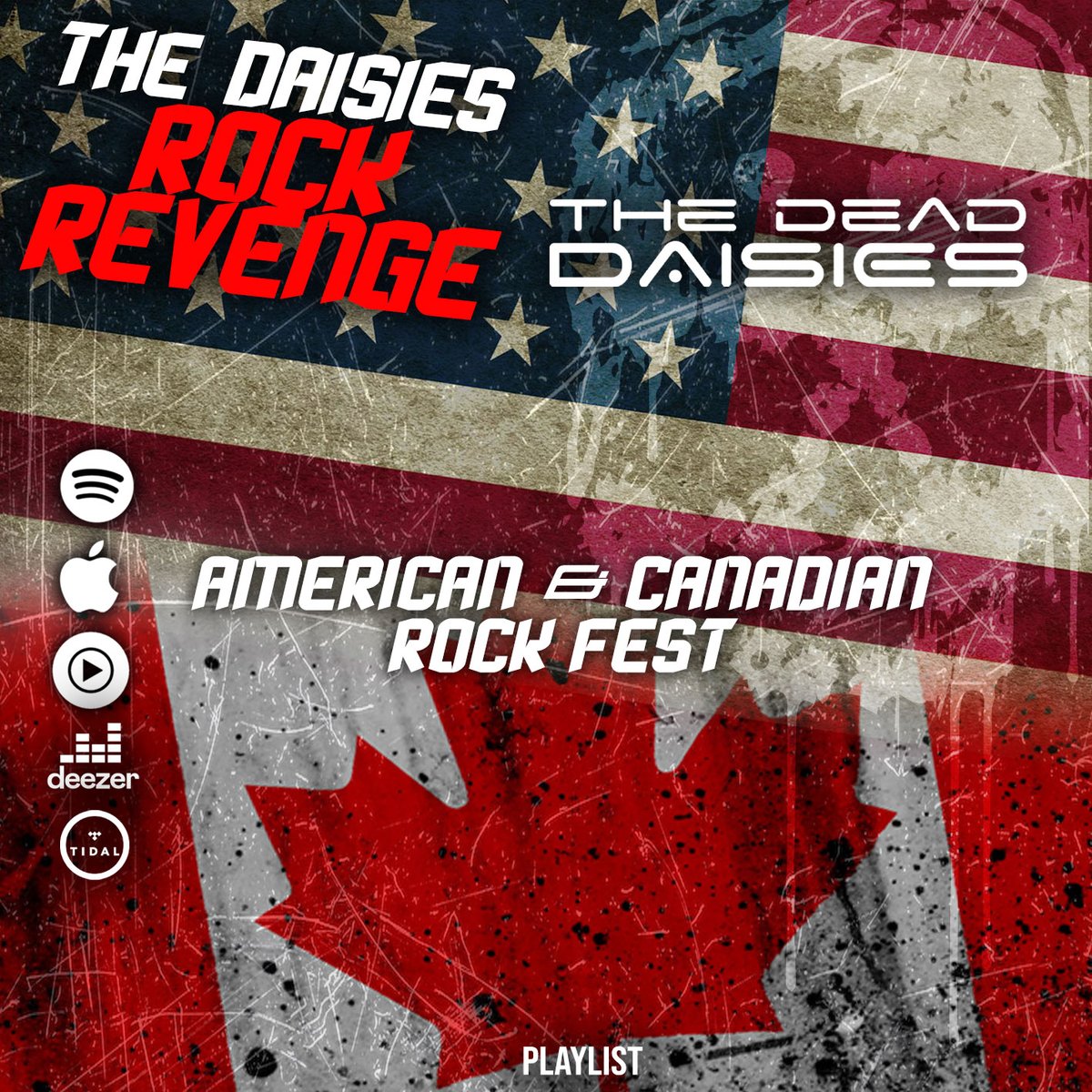 Thought we’d pull together a playlist to celebrate our upcoming US & Canadian Tour, with some of the great bands from both places!🤘🤘
Stream away & have a cracker of a weekend everyone!🚀🚀

thedeaddaisies.com/daisies-rock-r…

#TheDeadDaisies #TheDaisiesRockRevenge