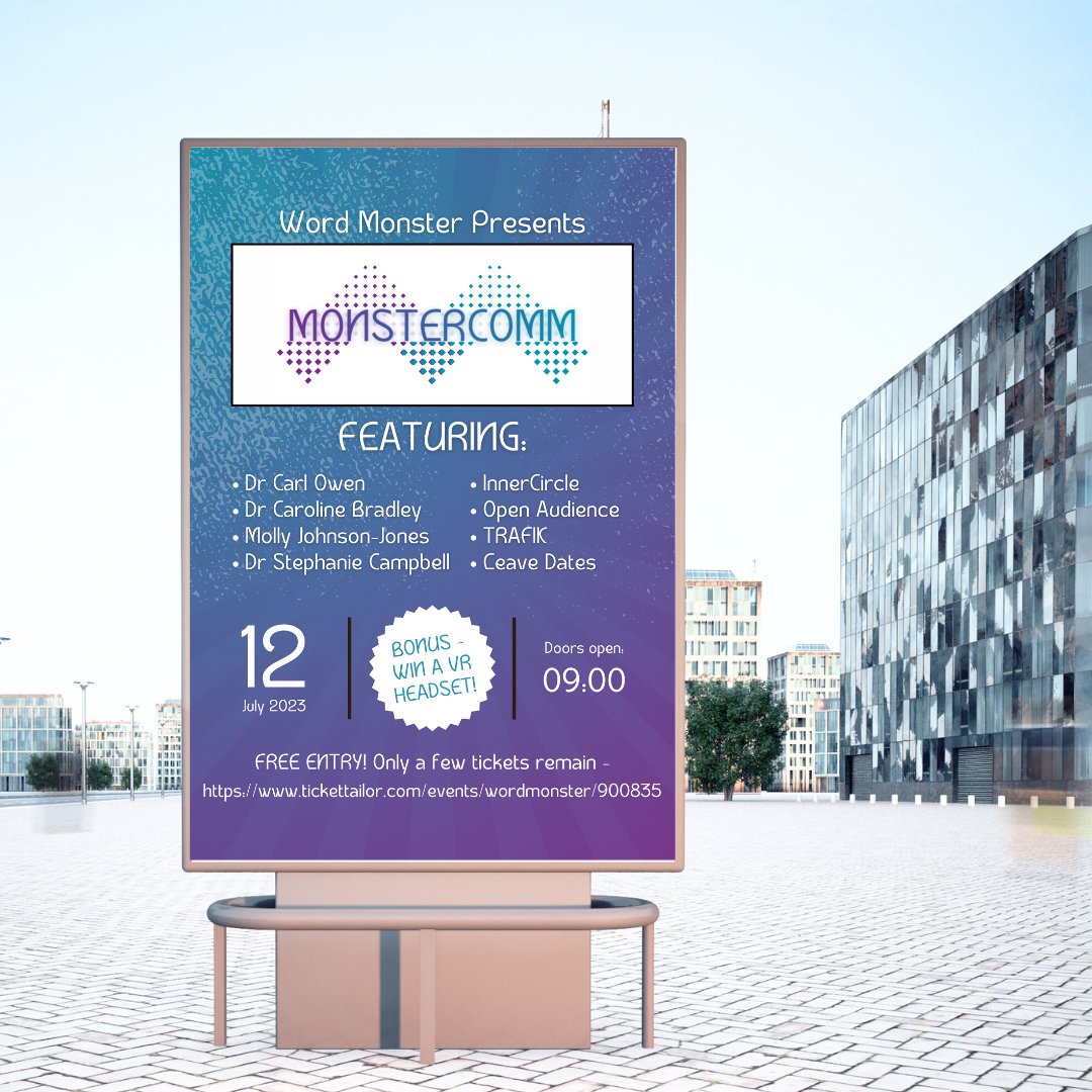 5 days until #MonsterComm, our #2Devent showcasing #digitalinnovation in healthcare. Be sure to stick around for our grand finale treasure hunt!

Wanna know what you can win?

🥇 1st: VR headset 
🥈 2nd: £50 voucher
🥉 3rd: £25 voucher

Get a free ticket: bit.ly/3NTw1cz