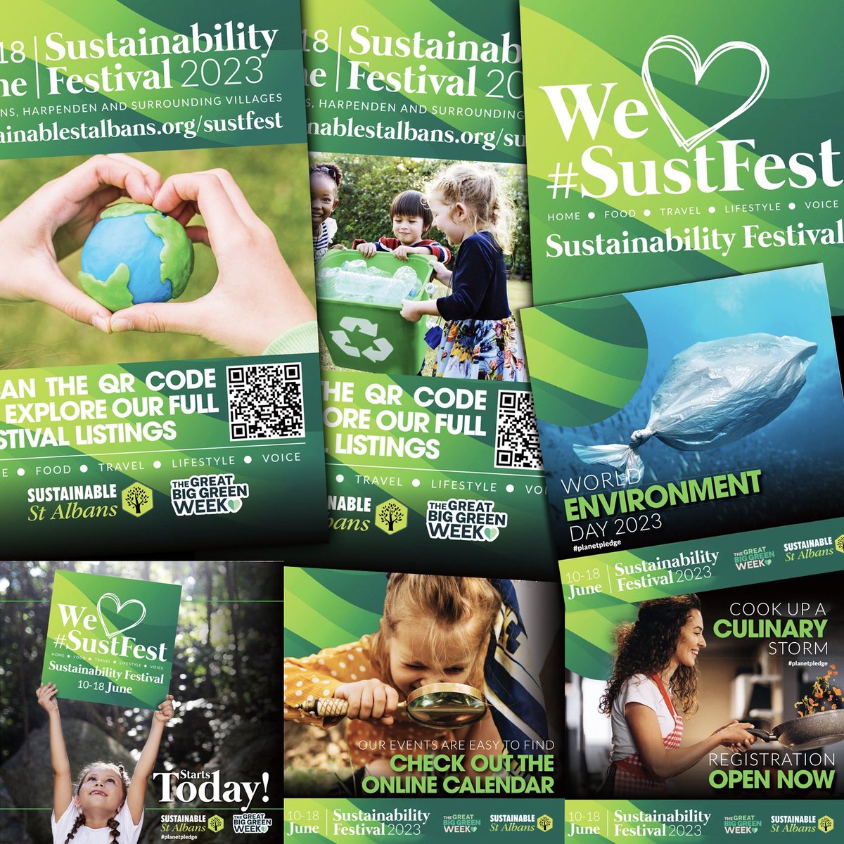 We’re extremely proud of our work for #SustFest and last month we helped develop the new brand along with social graphics, large print items (Bus Stop posters/banners) and lots more Thank you for the wonderful comments about the new look and we’re already looking forward to 2024