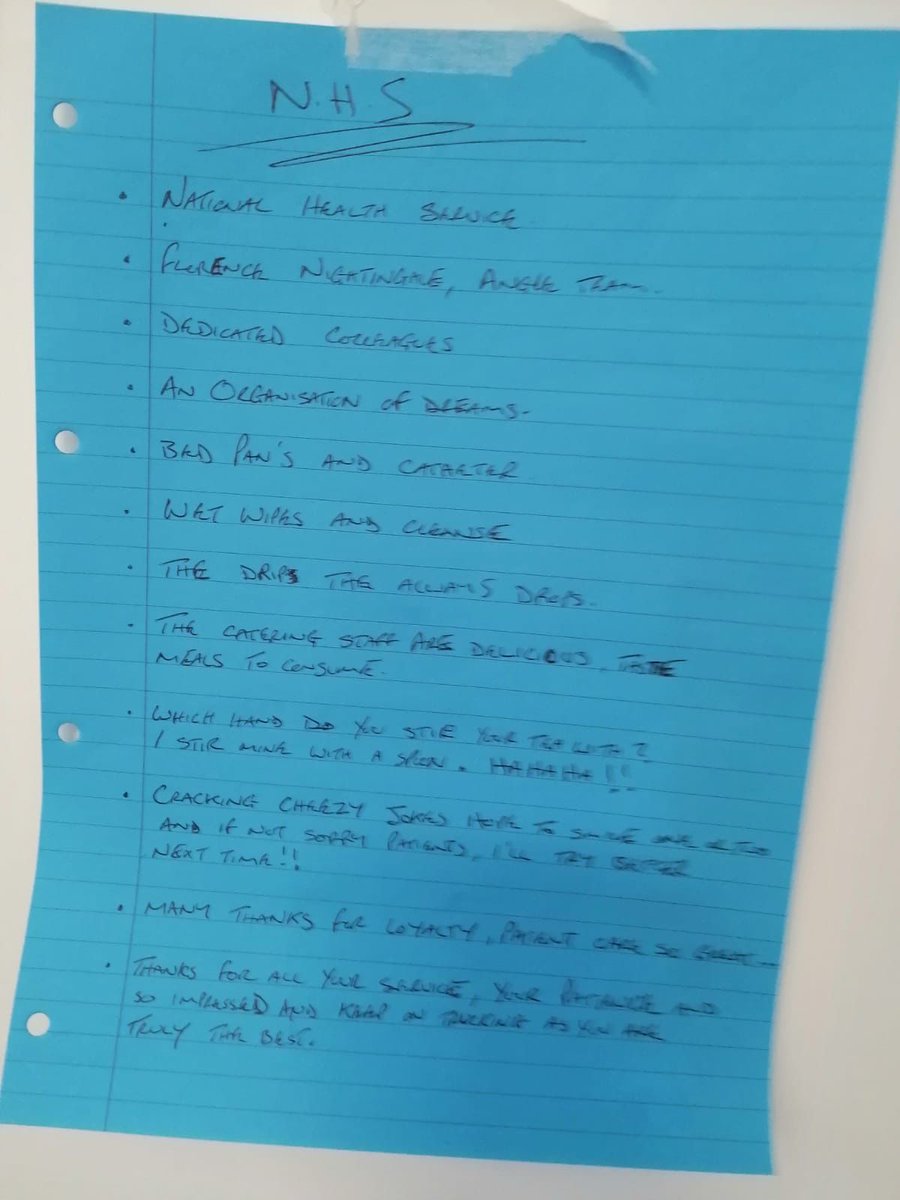 MHMWales's tweet photo. A poem about our wonderful #NHS written by a patient at SDH during a creative writing session π @health_charity @versha_s_m @cavuhbarts
#NHS75 #NHSBirthday https://t.co/K8AY5PmFta