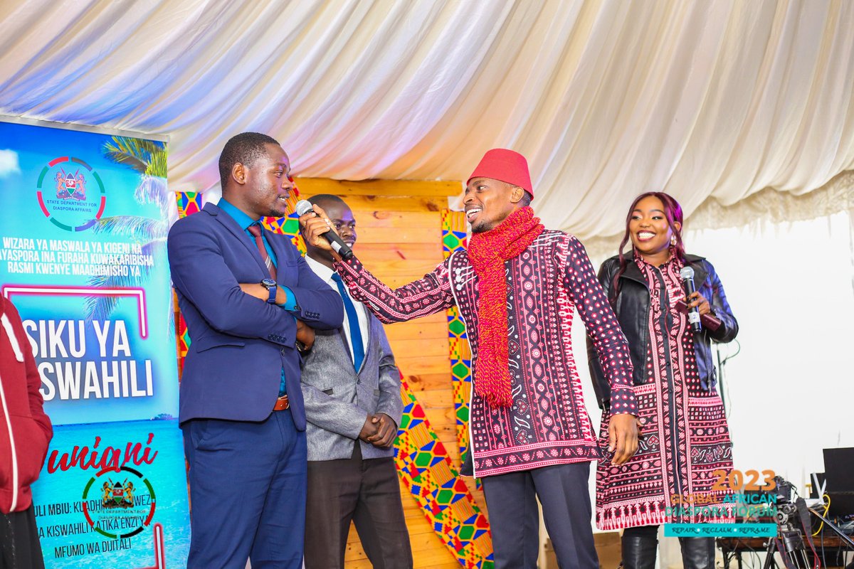 TheShimaFound1's tweet photo. Today at the Global Africa Diaspora Forum, we are celebrating the World Kiswahili Day , a special day dedicated to recognize Kiswahili as a language that is spearheaded to unite Africans in the content as well as connecting with the black community in the diaspora. #GADF2023 https://t.co/zNUacmZSrz